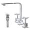 Novatto MULD Widespread 2-Handle Lavatory Faucet in Chrome with Drain NBF-836CH-PUD - alternate 1